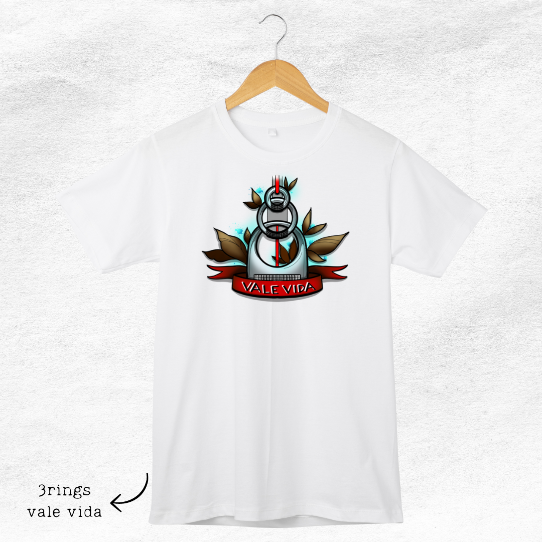 Camiseta "vale vida"- Collab Fly High e Veneno Ink