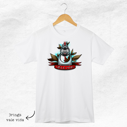Camiseta "vale vida"- Collab Fly High e Veneno Ink