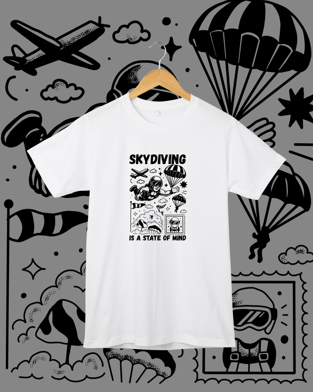 🧠 Camiseta ENJOY – Skydiving State of Mind