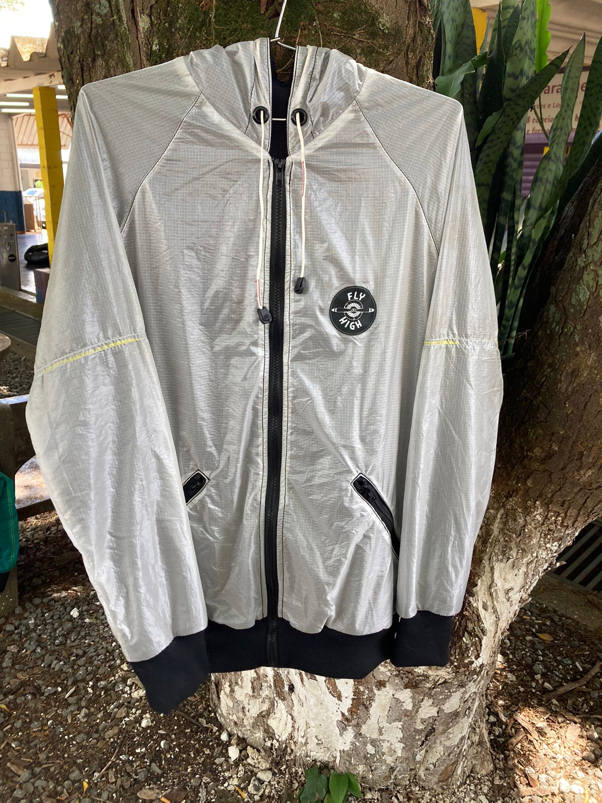 Jaqueta high windbreaker reflective best sale